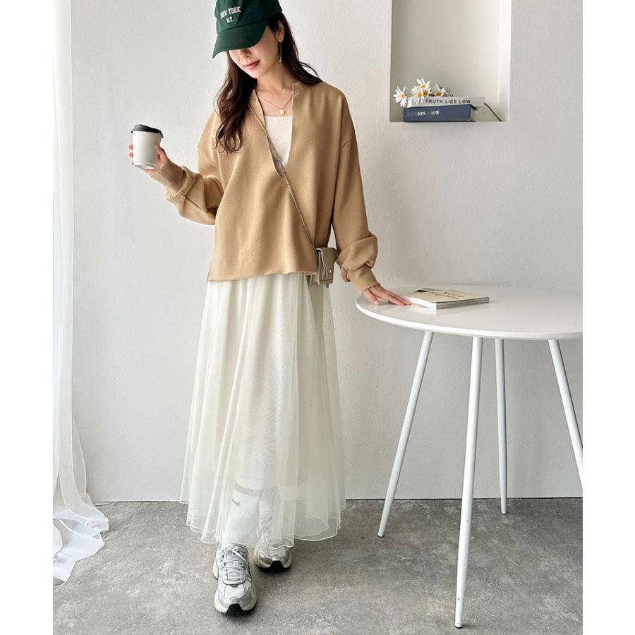 【 クラシカルエルフ classical elf 】 トップス スウェット レディース プルオーバー 裏起毛 深めVネック | classicalelf | 08