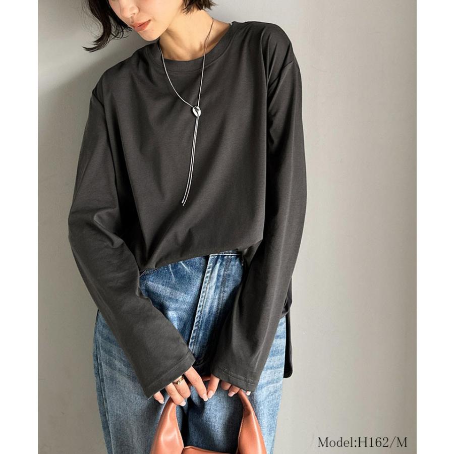 【 クラシカルエルフ classical elf 】 トップス Tシャツ レディース カットソー ロンT 長袖 シルケット素材 レイヤード シンプル | classicalelf | 10