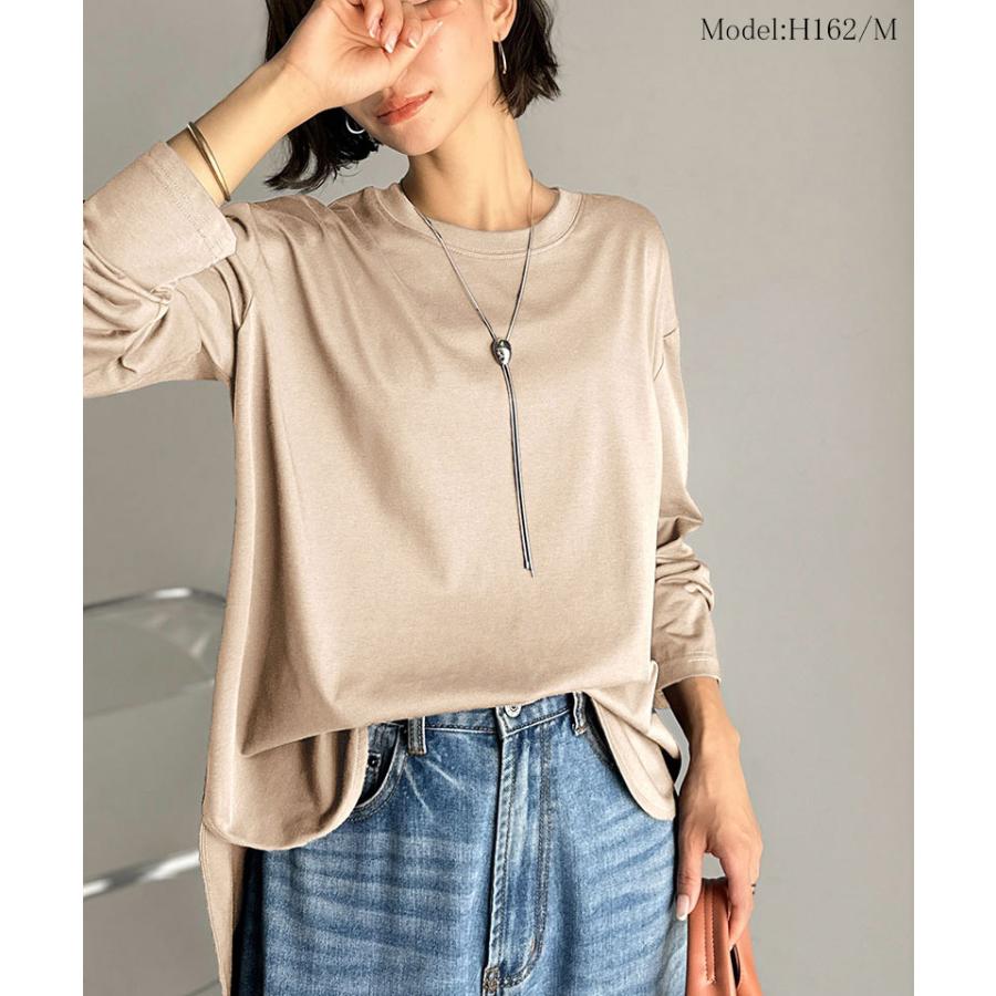 【 クラシカルエルフ classical elf 】 トップス Tシャツ レディース カットソー ロンT 長袖 シルケット素材 レイヤード シンプル | classicalelf | 14