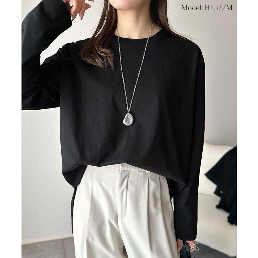 【 クラシカルエルフ classical elf 】 トップス Tシャツ レディース カットソー ロンT 長袖 シルケット素材 レイヤード シンプル | classicalelf | 06