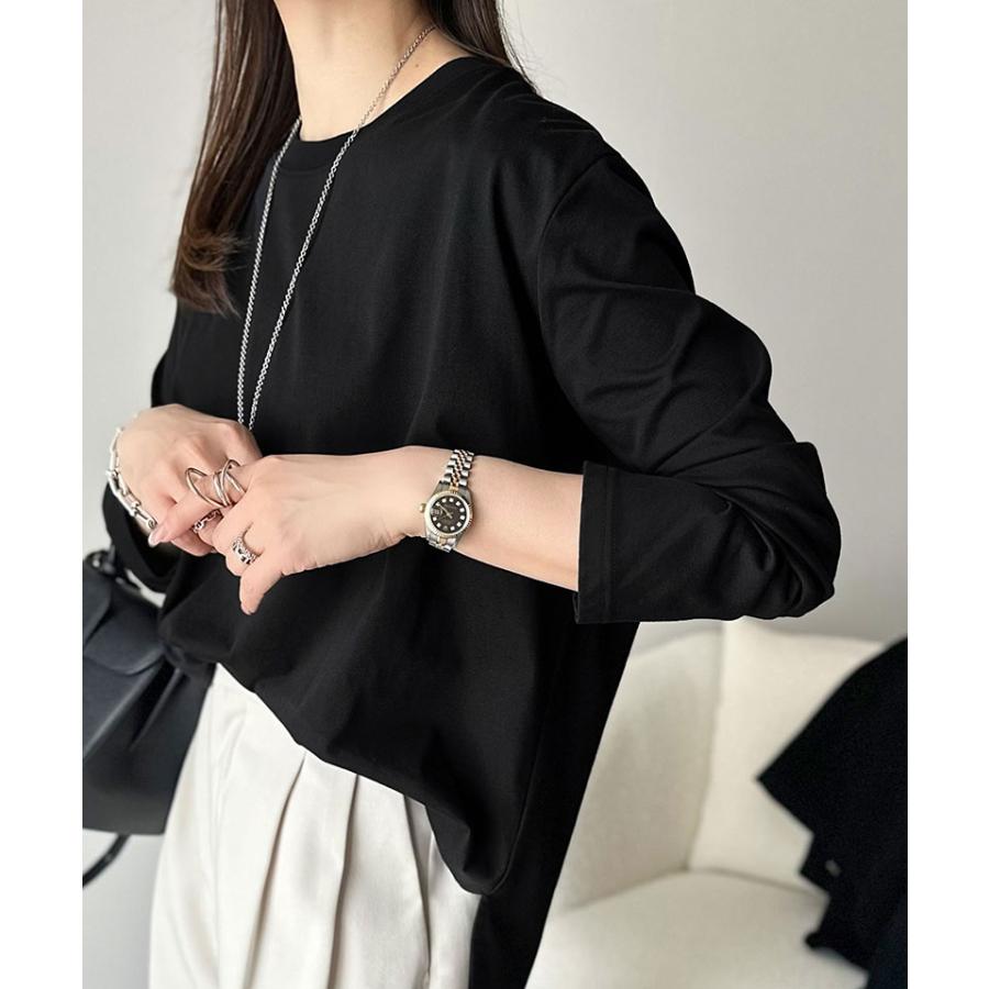 【 クラシカルエルフ classical elf 】 トップス Tシャツ レディース カットソー ロンT 長袖 シルケット素材 レイヤード シンプル | classicalelf | 07