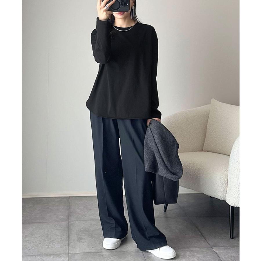 【 クラシカルエルフ classical elf 】 トップス Tシャツ レディース カットソー ロンT 長袖 シルケット素材 レイヤード シンプル | classicalelf | 08