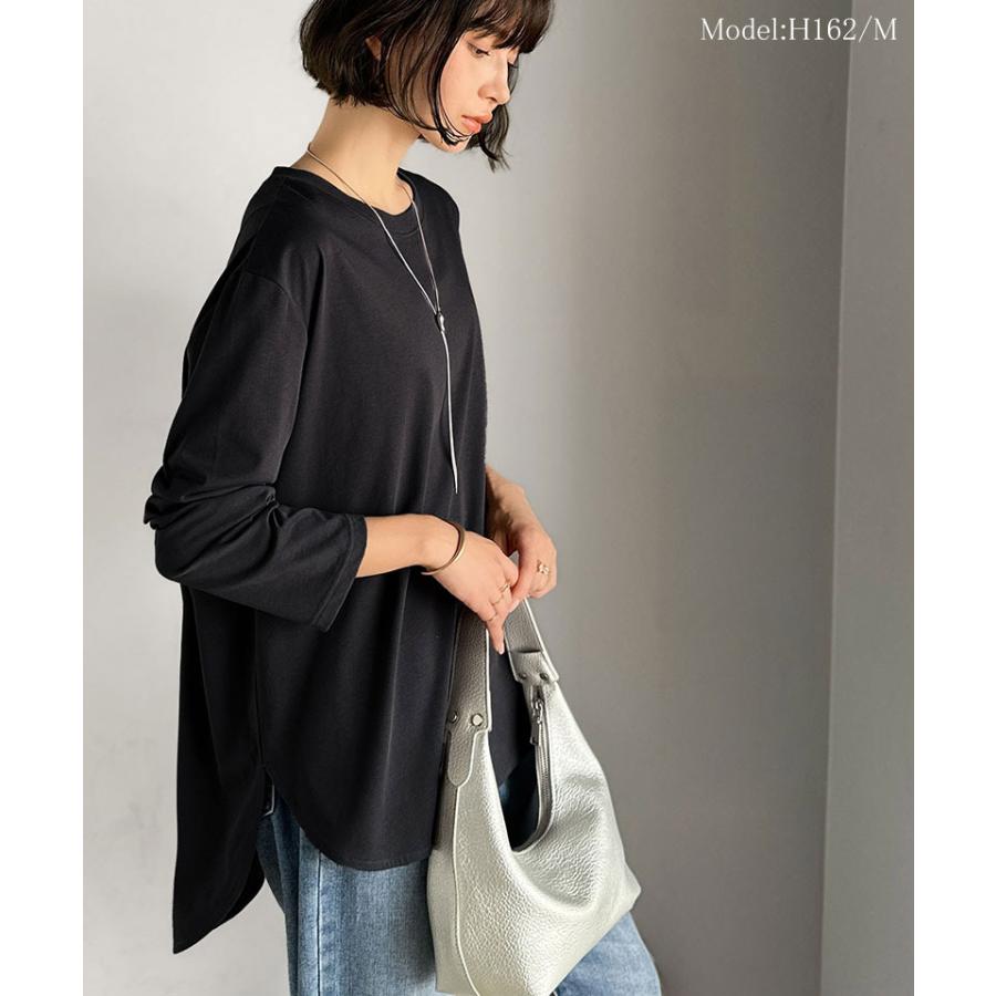 【 クラシカルエルフ classical elf 】 トップス Tシャツ レディース カットソー ロンT 長袖 シルケット素材 レイヤード シンプル | classicalelf | 09