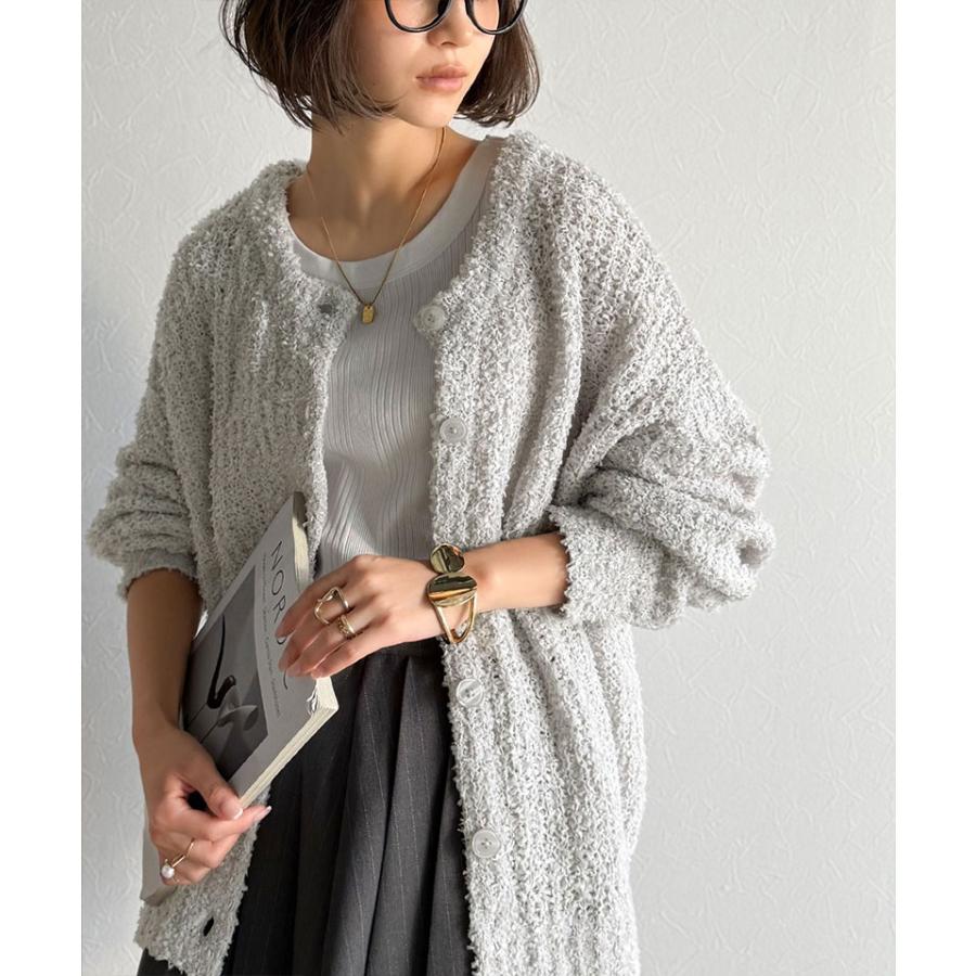 【 クラシカルエルフ classical elf 】 トップス レディース カーディガン ざっくり 編み リボン ヤーン 前後 2WAY 羽織り | classicalelf | 10