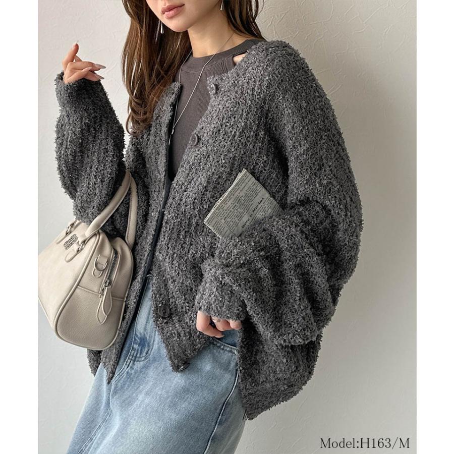 【 クラシカルエルフ classical elf 】 トップス レディース カーディガン ざっくり 編み リボン ヤーン 前後 2WAY 羽織り | classicalelf | 11