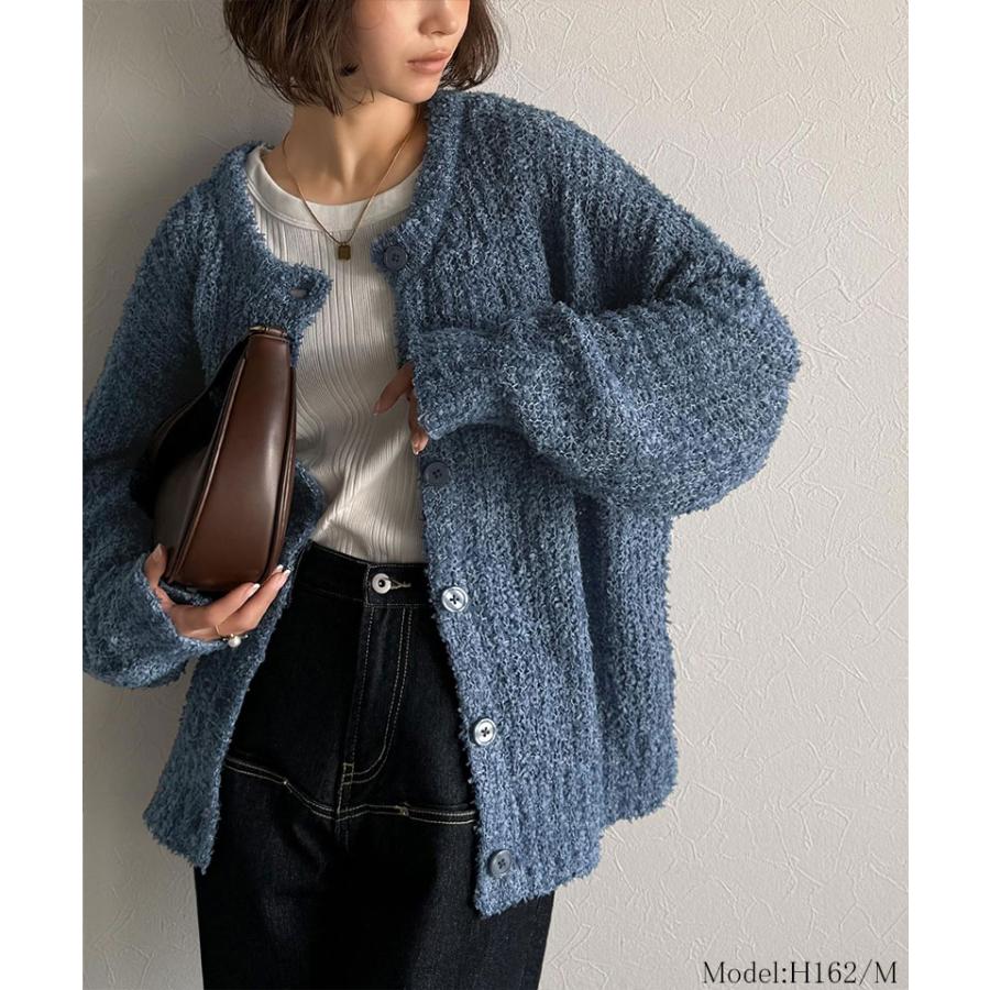 【 クラシカルエルフ classical elf 】 トップス レディース カーディガン ざっくり 編み リボン ヤーン 前後 2WAY 羽織り | classicalelf | 14