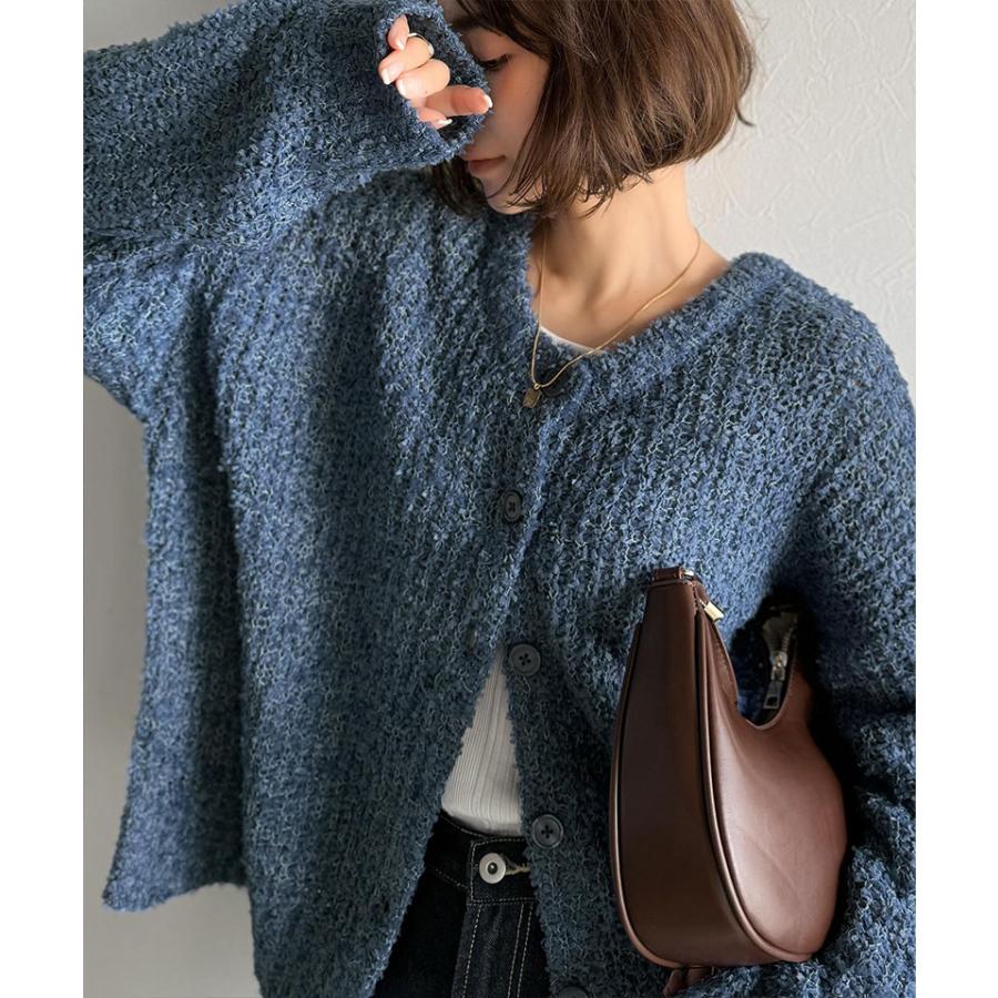 【 クラシカルエルフ classical elf 】 トップス レディース カーディガン ざっくり 編み リボン ヤーン 前後 2WAY 羽織り | classicalelf | 15