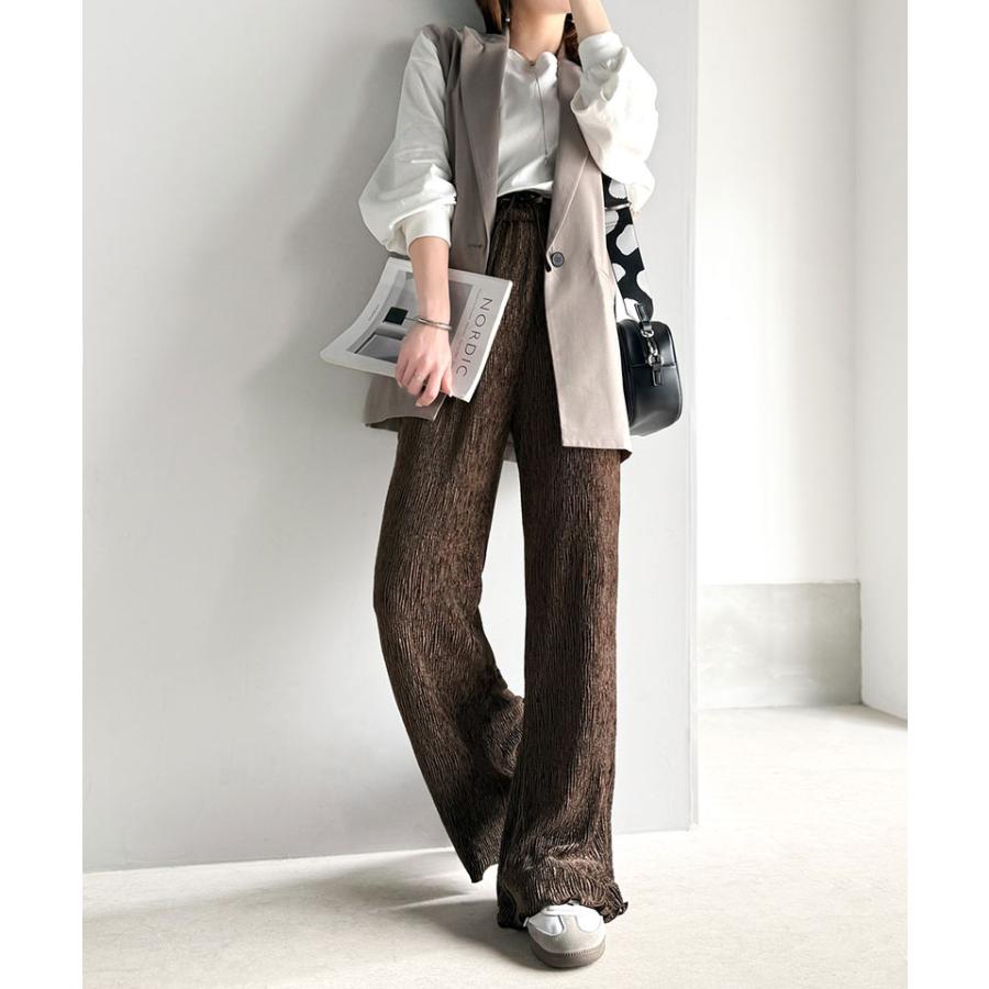 【 クラシカルエルフ classical elf 】 ボトムス パンツ レディース イージーパンツ プリーツパンツ 楊柳 2way ラク 上品 リラックス | classicalelf | 13