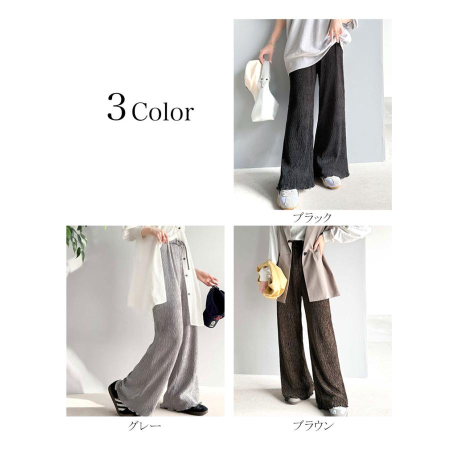 【 クラシカルエルフ classical elf 】 ボトムス パンツ レディース イージーパンツ プリーツパンツ 楊柳 2way ラク 上品 リラックス | classicalelf | 01