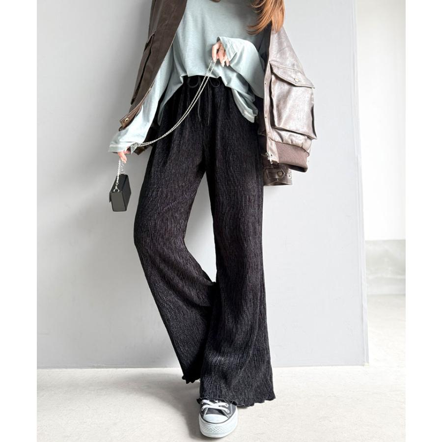 【 クラシカルエルフ classical elf 】 ボトムス パンツ レディース イージーパンツ プリーツパンツ 楊柳 2way ラク 上品 リラックス | classicalelf | 05