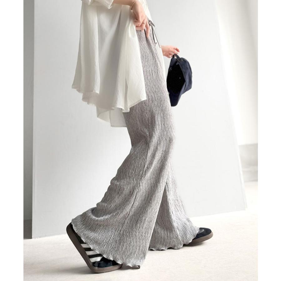 【 クラシカルエルフ classical elf 】 ボトムス パンツ レディース イージーパンツ プリーツパンツ 楊柳 2way ラク 上品 リラックス | classicalelf | 08