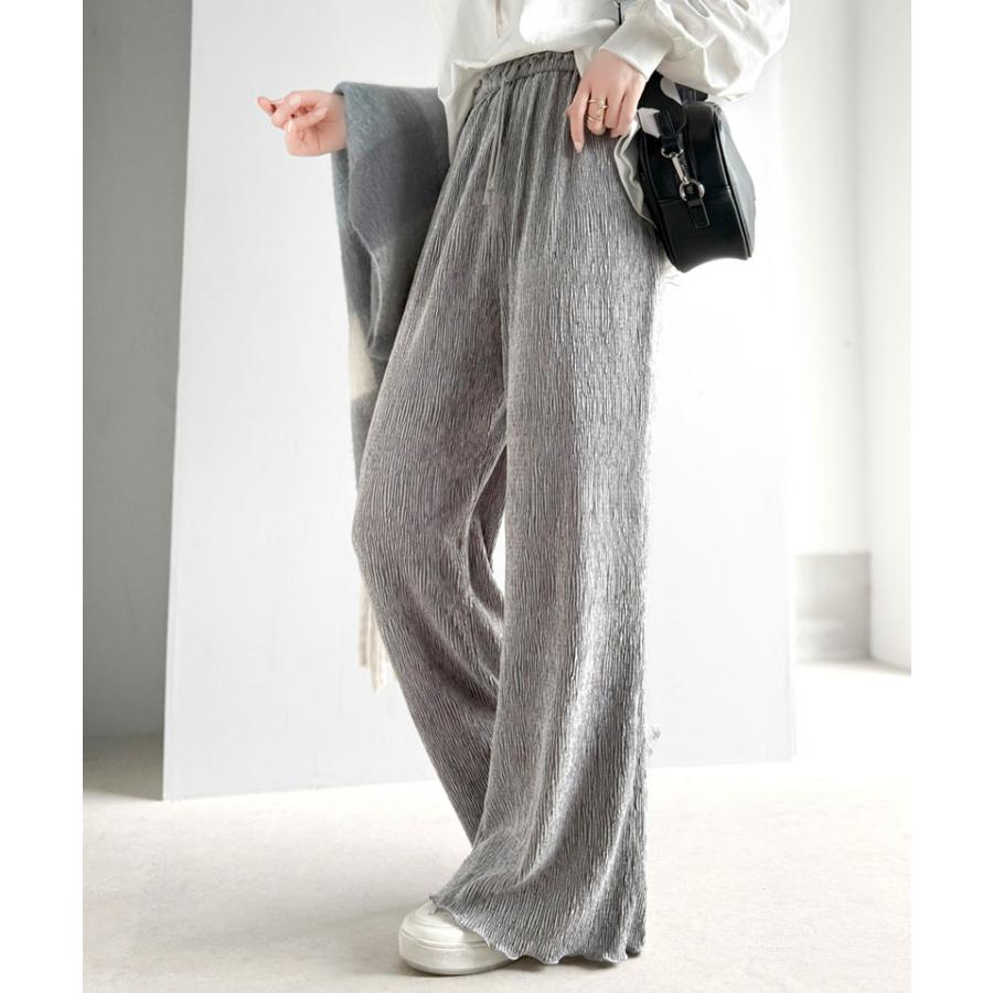 【 クラシカルエルフ classical elf 】 ボトムス パンツ レディース イージーパンツ プリーツパンツ 楊柳 2way ラク 上品 リラックス | classicalelf | 09