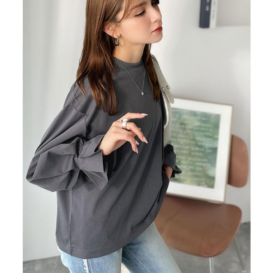【 クラシカルエルフ classical elf 】 トップス Tシャツ レディース カットソー ロンT 長袖 ハイネック キャンディスリーブ 微光沢 上品 | classicalelf | 12