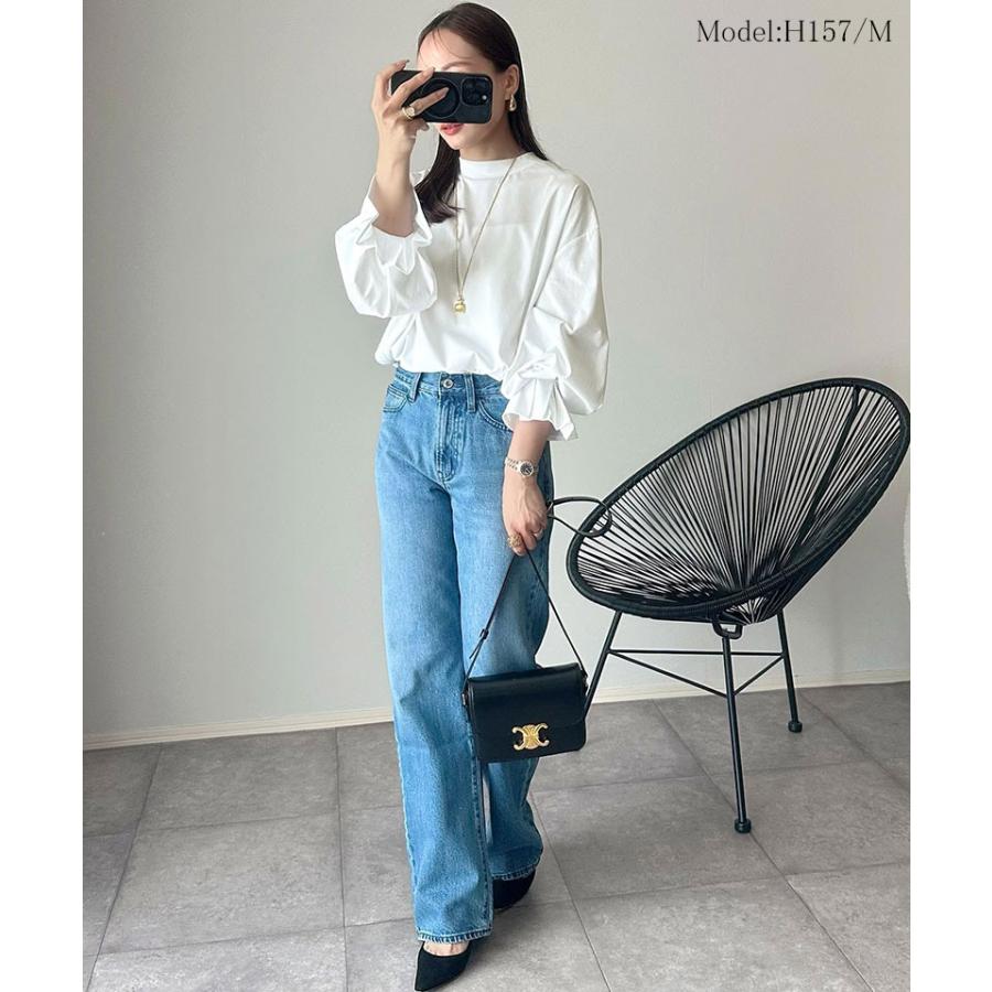 【 クラシカルエルフ classical elf 】 トップス Tシャツ レディース カットソー ロンT 長袖 ハイネック キャンディスリーブ 微光沢 上品 | classicalelf | 02