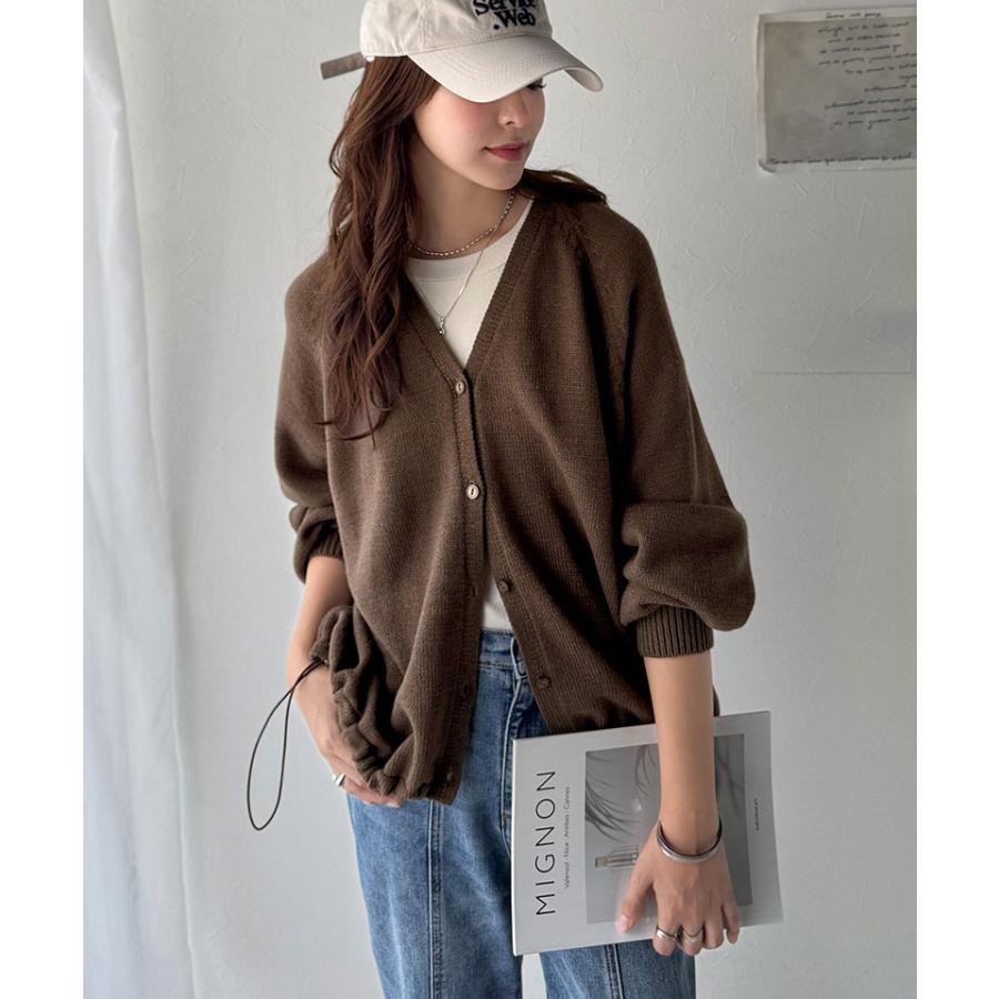 【 クラシカルエルフ classical elf 】 トップス カーディガン レディース Vネック ニット 裾ドロスト 長袖 お洒落 羽織る ゆるっと オーバーサイズ | classicalelf | 10