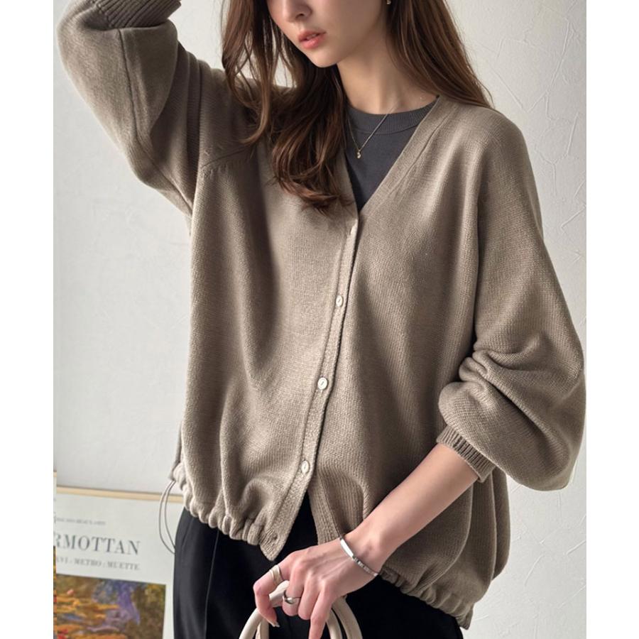 【 クラシカルエルフ classical elf 】 トップス カーディガン レディース Vネック ニット 裾ドロスト 長袖 お洒落 羽織る ゆるっと オーバーサイズ | classicalelf | 12
