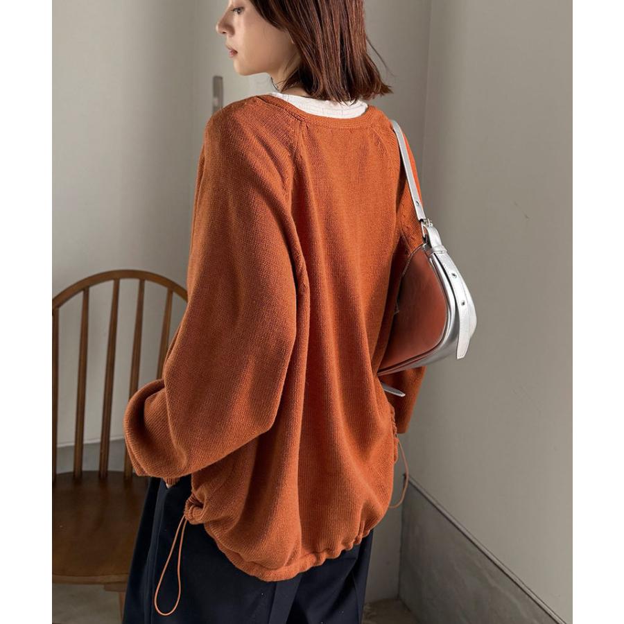 【 クラシカルエルフ classical elf 】 トップス カーディガン レディース Vネック ニット 裾ドロスト 長袖 お洒落 羽織る ゆるっと オーバーサイズ | classicalelf | 15