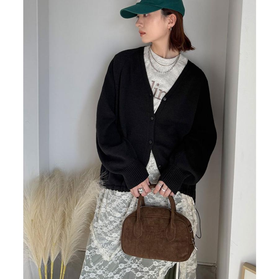 【 クラシカルエルフ classical elf 】 トップス カーディガン レディース Vネック ニット 裾ドロスト 長袖 お洒落 羽織る ゆるっと オーバーサイズ | classicalelf | 06