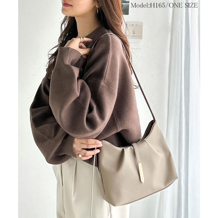 【 クラシカルエルフ classical elf 】 ショルダーバッグ レディース 斜めがけ 軽量 バッグ ソフトシュリンク シンプル キレイめ 上品見え ギャザー入り | classicalelf | 12