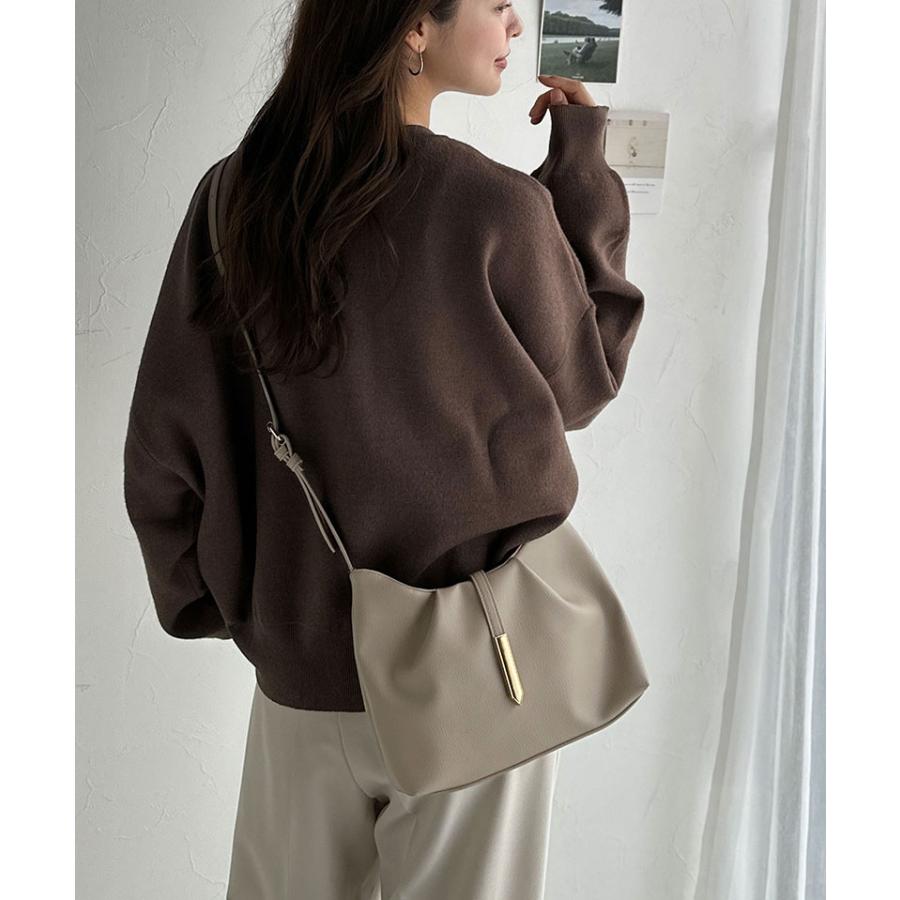 【 クラシカルエルフ classical elf 】 ショルダーバッグ レディース 斜めがけ 軽量 バッグ ソフトシュリンク シンプル キレイめ 上品見え ギャザー入り | classicalelf | 13