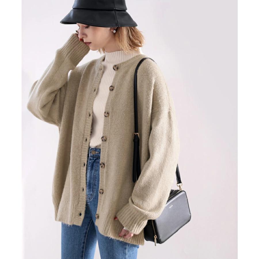 レディース メンズ トップス ニット カーディガン プルオーバー アウター 大きいサイズ 前後2way モチモチ ヤーン リバーシブル オーバーサイズ ゆっ | classicalelf | 10