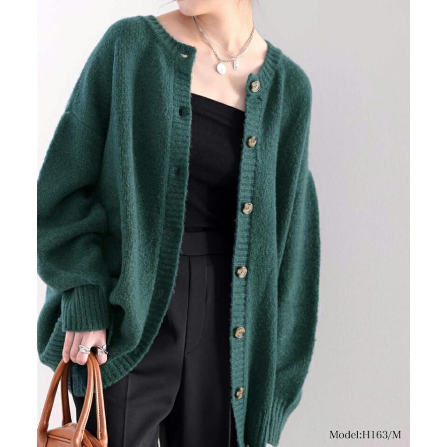 レディース メンズ トップス ニット カーディガン プルオーバー アウター 大きいサイズ 前後2way モチモチ ヤーン リバーシブル オーバーサイズ ゆっ | classicalelf | 08