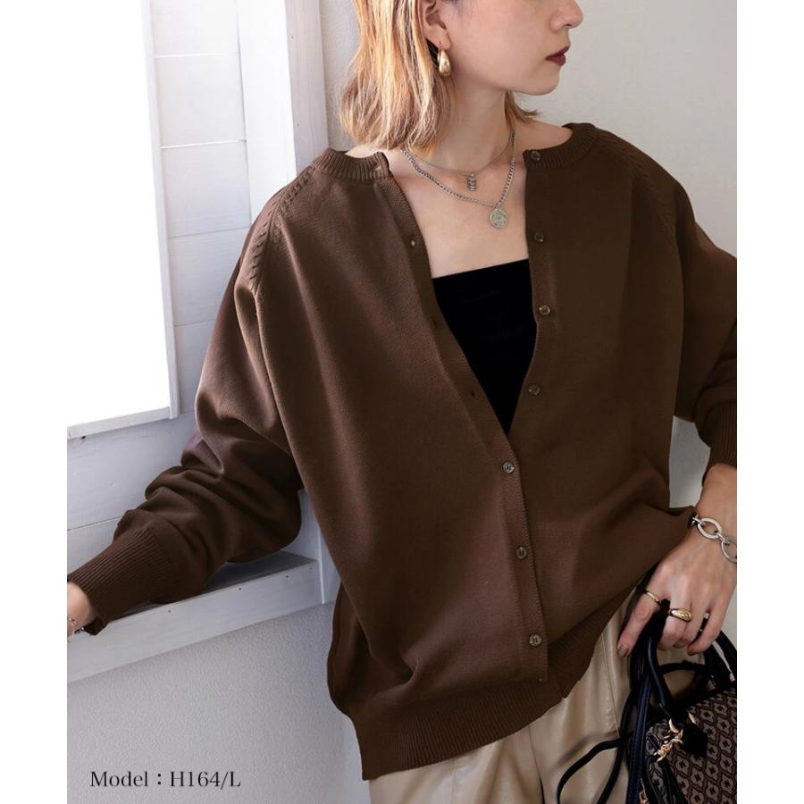 トップス カーディガン プルオーバー レディース 大きいサイズ オーバーサイズ ゆったり 軽量 バックボタン 前後2way 高見え ショート丈 男女兼用 ユ | classicalelf | 11