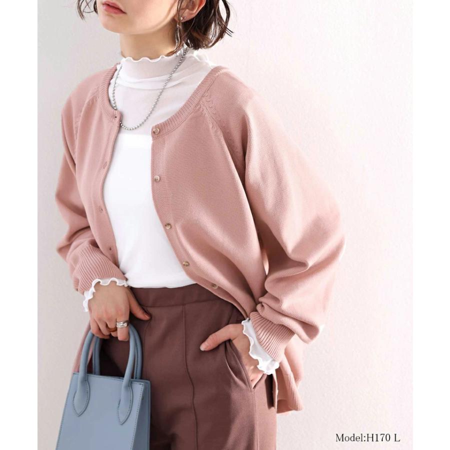 トップス カーディガン プルオーバー レディース 大きいサイズ オーバーサイズ ゆったり 軽量 バックボタン 前後2way 高見え ショート丈 男女兼用 ユ | classicalelf | 12