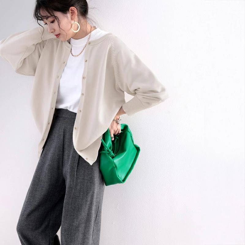 トップス カーディガン プルオーバー レディース 大きいサイズ オーバーサイズ ゆったり 軽量 バックボタン 前後2way 高見え ショート丈 男女兼用 ユ | classicalelf | 18