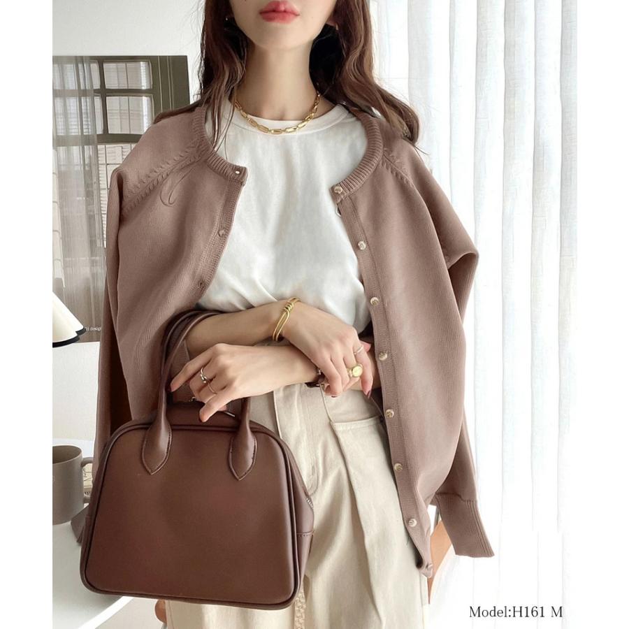 トップス カーディガン プルオーバー レディース 大きいサイズ オーバーサイズ ゆったり 軽量 バックボタン 前後2way 高見え ショート丈 男女兼用 ユ | classicalelf | 02