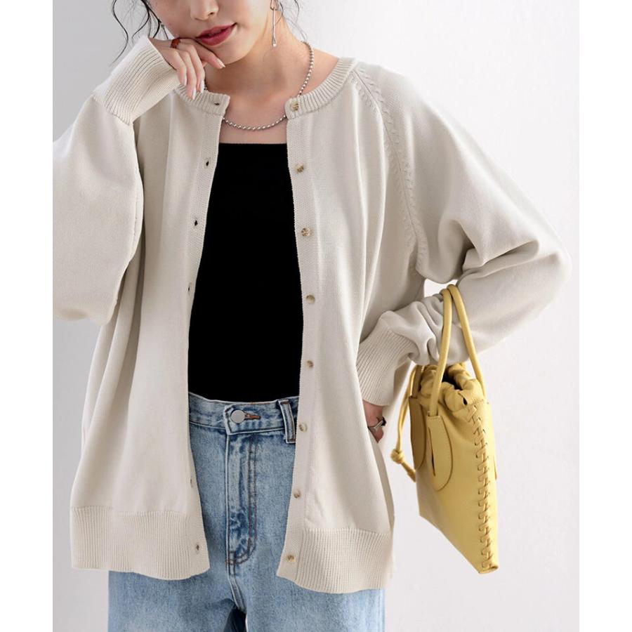 トップス カーディガン プルオーバー レディース 大きいサイズ オーバーサイズ ゆったり 軽量 バックボタン 前後2way 高見え ショート丈 男女兼用 ユ | classicalelf | 06