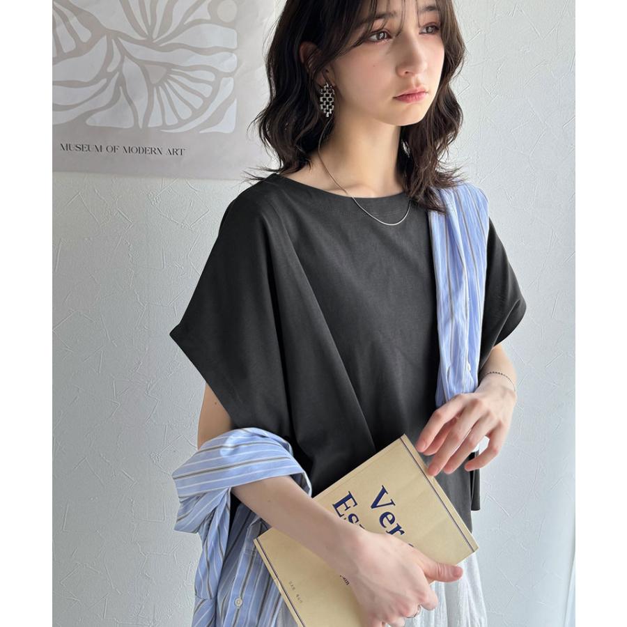 【 クラシカルエルフ classical elf 】 tシャツ レディース 半袖 トップス カットソー 接触冷感 涼しい 快適 シンプル 洗練 カジュアル きれいめ | classicalelf | 10