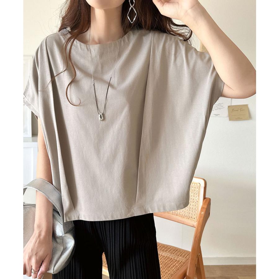 【 クラシカルエルフ classical elf 】 tシャツ レディース 半袖 トップス カットソー 接触冷感 涼しい 快適 シンプル 洗練 カジュアル きれいめ | classicalelf | 13