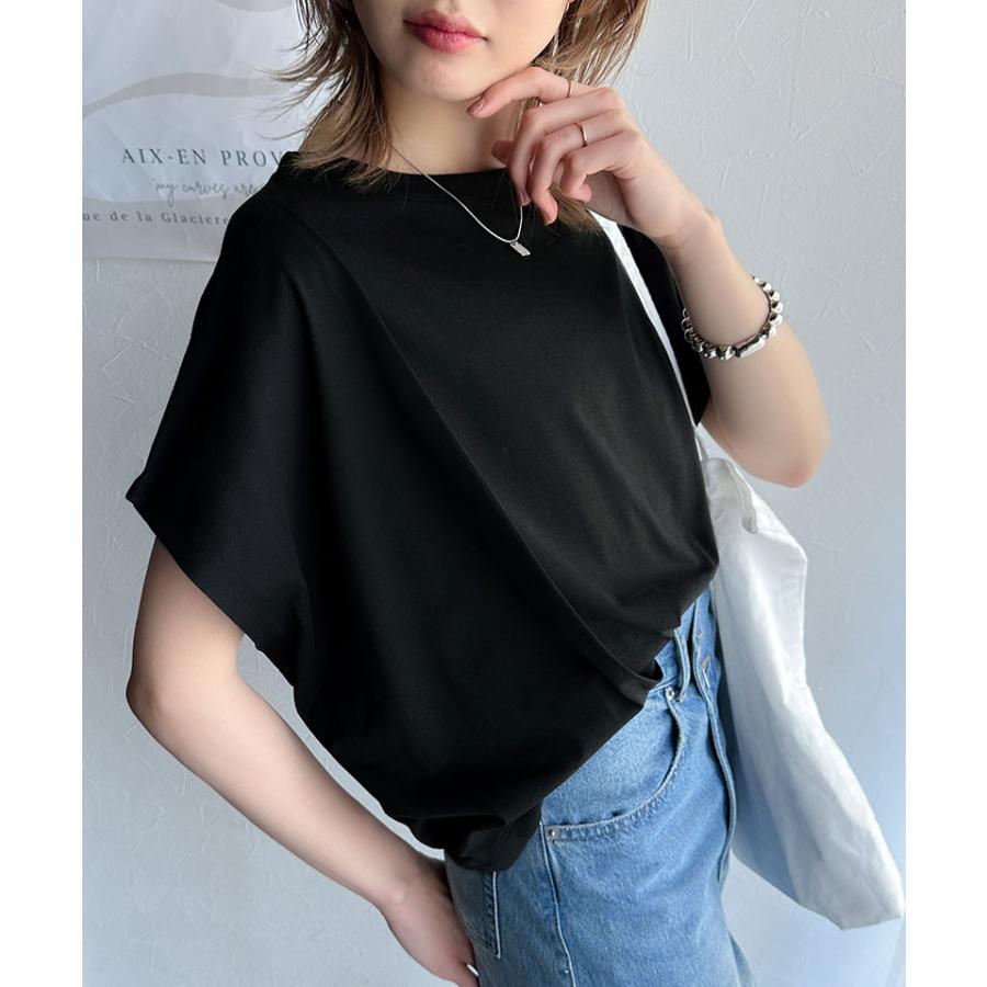 【 クラシカルエルフ classical elf 】 tシャツ レディース 半袖 トップス カットソー 接触冷感 涼しい 快適 シンプル 洗練 カジュアル きれいめ | classicalelf | 05