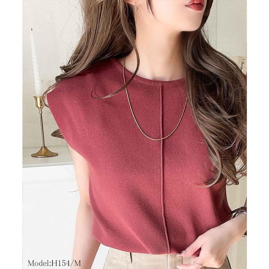 【 クラシカルエルフ classical elf 】 tシャツ レディース 半袖 カットソー センターライン サマーニット 体型カバー シンプル きれいめ 大きいサイズ | classicalelf | 10