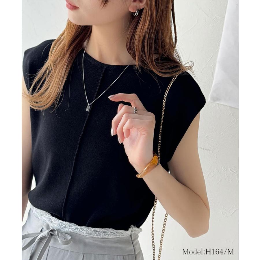 【 クラシカルエルフ classical elf 】 tシャツ レディース 半袖 カットソー センターライン サマーニット 体型カバー シンプル きれいめ 大きいサイズ | classicalelf | 03