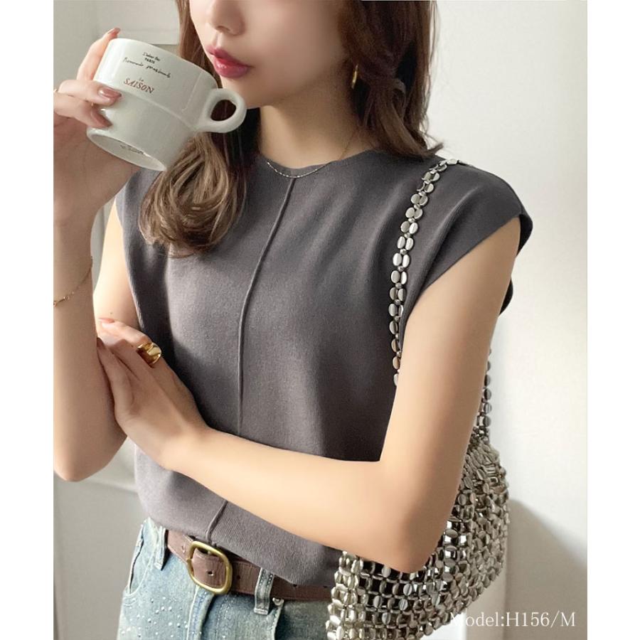 【 クラシカルエルフ classical elf 】 tシャツ レディース 半袖 カットソー センターライン サマーニット 体型カバー シンプル きれいめ 大きいサイズ | classicalelf | 05