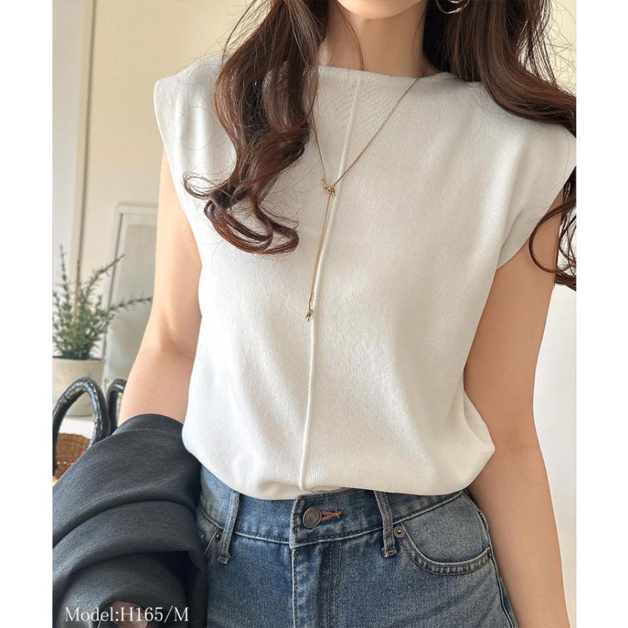 【 クラシカルエルフ classical elf 】 tシャツ レディース 半袖 カットソー センターライン サマーニット 体型カバー シンプル きれいめ 大きいサイズ | classicalelf | 09