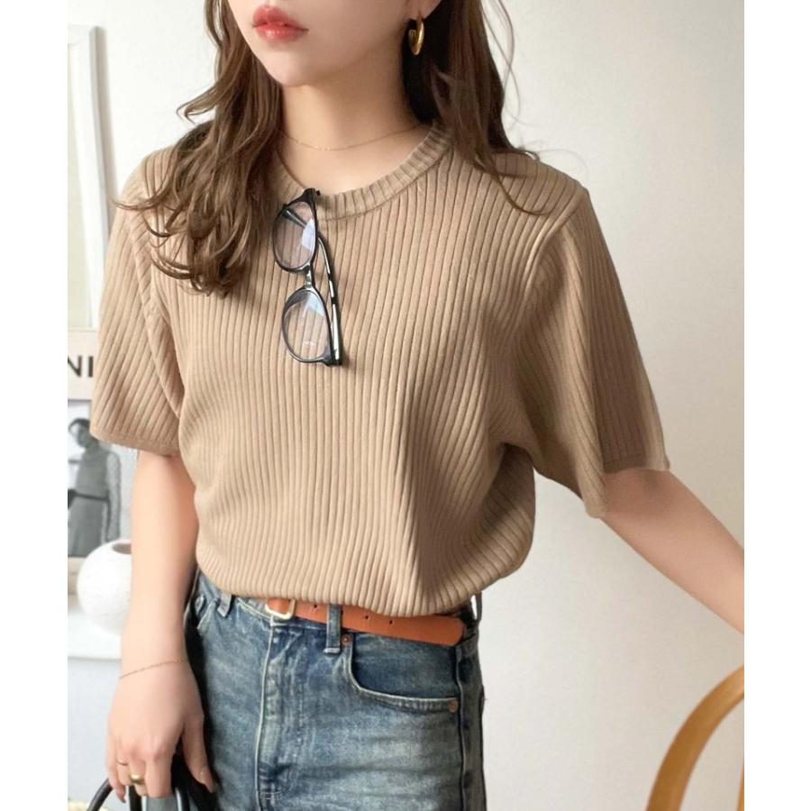 【 クラシカルエルフ classical elf 】 tシャツ レディース 半袖 カットソー クルーネック 半袖 5分袖 通気性 サマーニット | classicalelf | 12