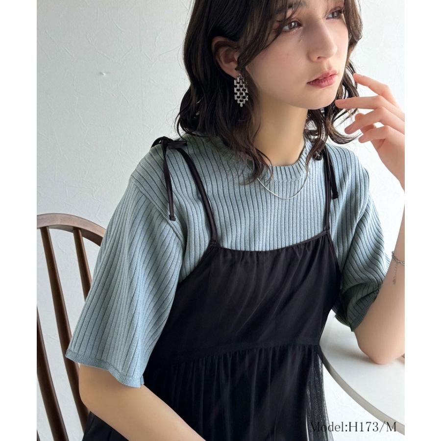 【 クラシカルエルフ classical elf 】 tシャツ レディース 半袖 カットソー クルーネック 半袖 5分袖 通気性 サマーニット | classicalelf | 13