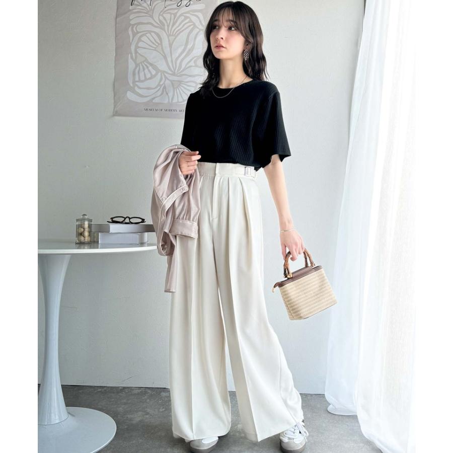 【 クラシカルエルフ classical elf 】 tシャツ レディース 半袖 カットソー クルーネック 半袖 5分袖 通気性 サマーニット | classicalelf | 02