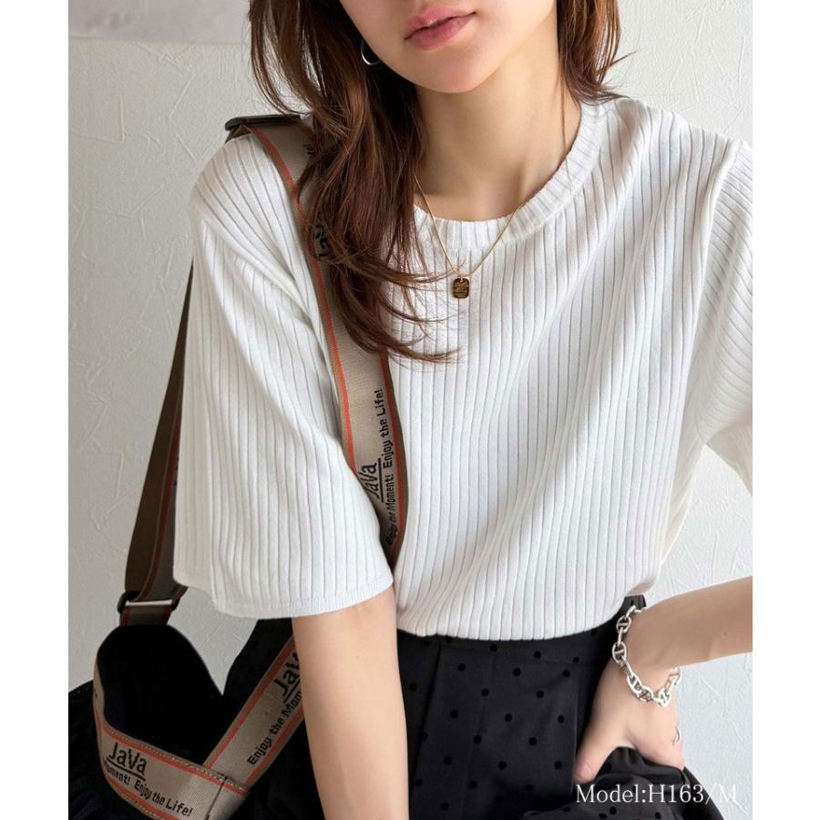 【 クラシカルエルフ classical elf 】 tシャツ レディース 半袖 カットソー クルーネック 半袖 5分袖 通気性 サマーニット | classicalelf | 04