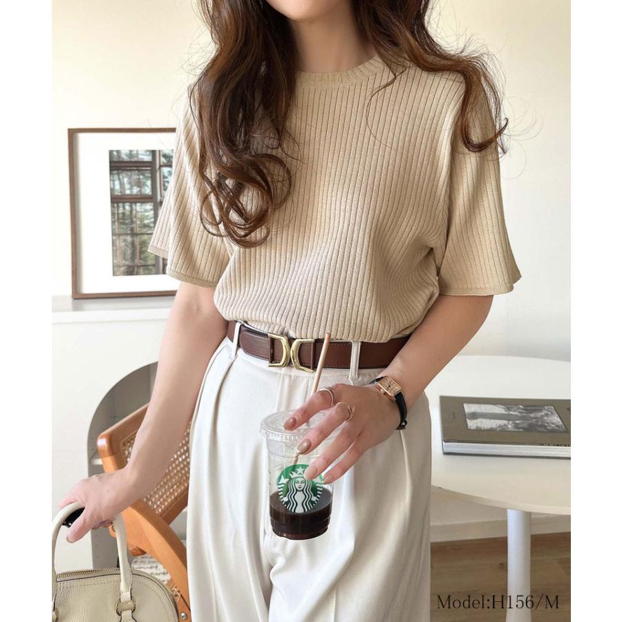 【 クラシカルエルフ classical elf 】 tシャツ レディース 半袖 カットソー クルーネック 半袖 5分袖 通気性 サマーニット | classicalelf | 09