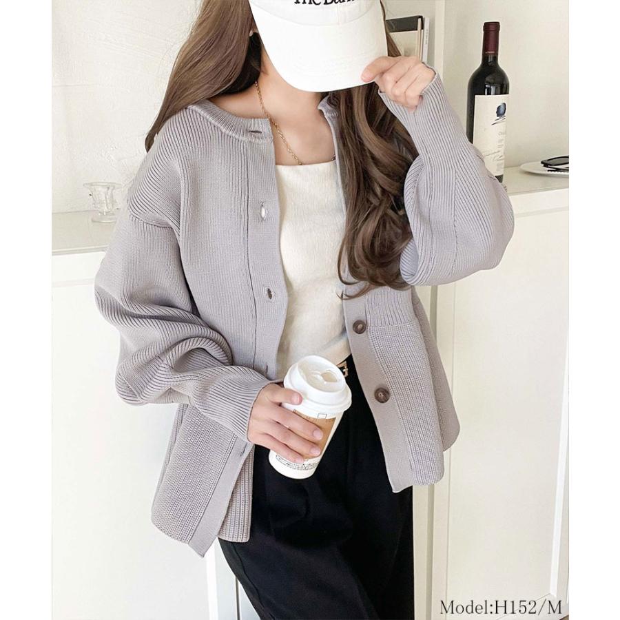 【 クラシカルエルフ classical elf 】カーディガン レディース 秋冬 トップス 2way 仕様 ペプラム ニットカーデ 大きめ ボタン レイヤードコーデ | classicalelf | 10
