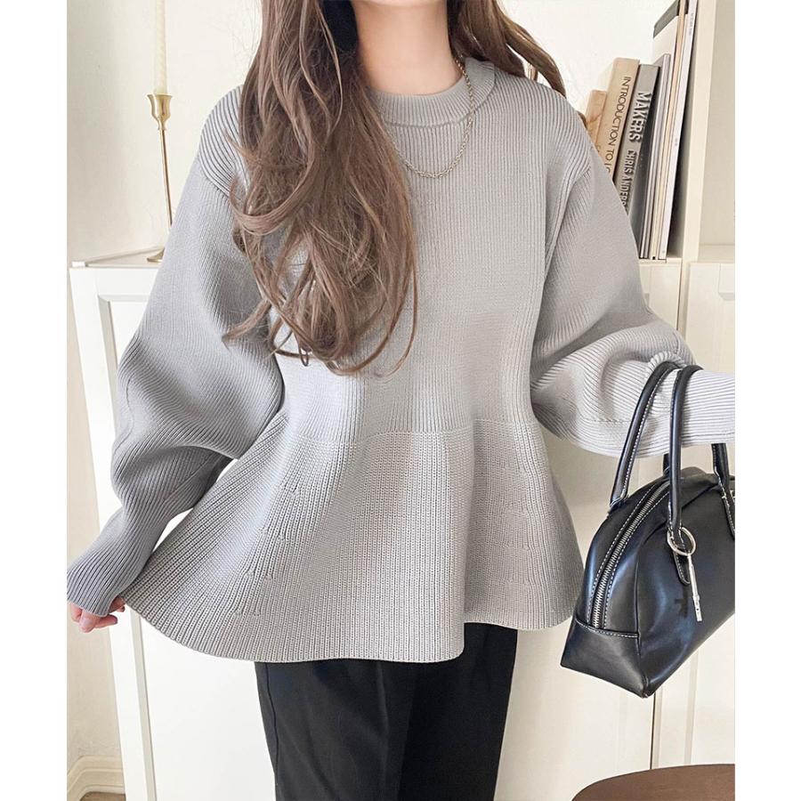 【 クラシカルエルフ classical elf 】カーディガン レディース 秋冬 トップス 2way 仕様 ペプラム ニットカーデ 大きめ ボタン レイヤードコーデ | classicalelf | 11