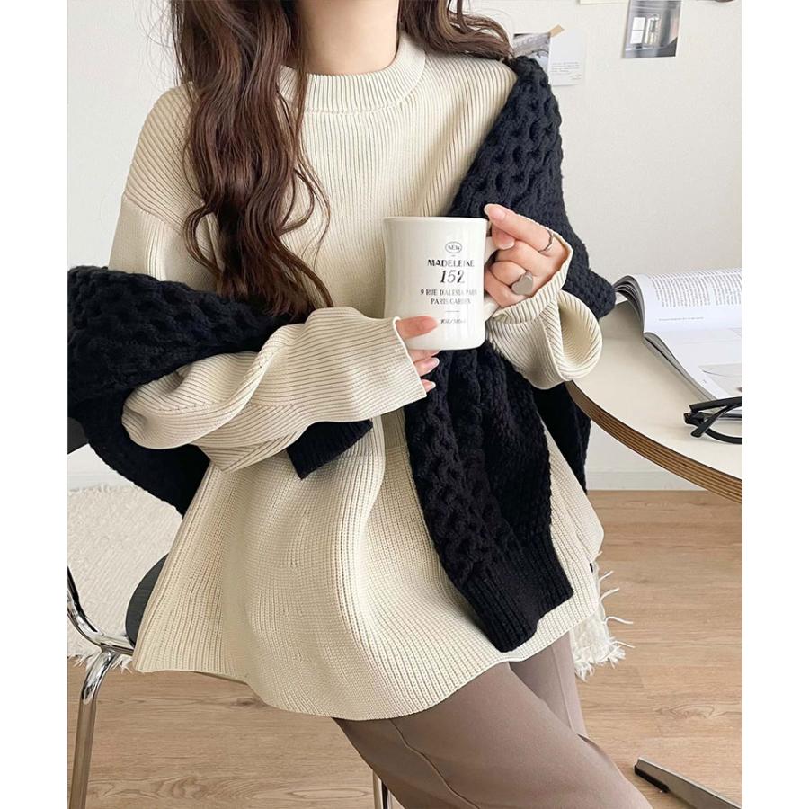 【 クラシカルエルフ classical elf 】カーディガン レディース 秋冬 トップス 2way 仕様 ペプラム ニットカーデ 大きめ ボタン レイヤードコーデ | classicalelf | 05