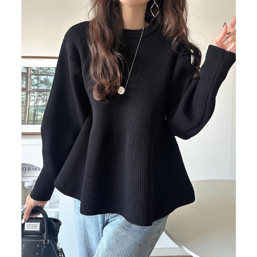 【 クラシカルエルフ classical elf 】カーディガン レディース 秋冬 トップス 2way 仕様 ペプラム ニットカーデ 大きめ ボタン レイヤードコーデ | classicalelf | 08