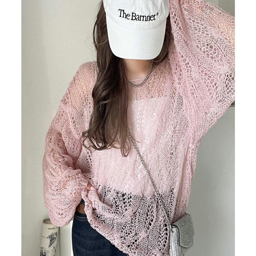 【 クラシカルエルフ classical elf 】 トップス ニット レディース ざっくり 透かし 編み ケーブル ボリューム 袖 長袖 レイヤードコーデ 着回し | classicalelf | 15