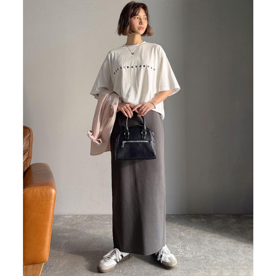 【 クラシカルエルフ classical elf 】 スカート ロング 秋冬 レディース ボトムス ピンタック スリット 位置 自由自在 マルチ WAY ニット ナロースカート | classicalelf | 10