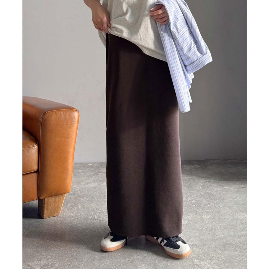 【 クラシカルエルフ classical elf 】 スカート ロング 秋冬 レディース ボトムス ピンタック スリット 位置 自由自在 マルチ WAY ニット ナロースカート | classicalelf | 13